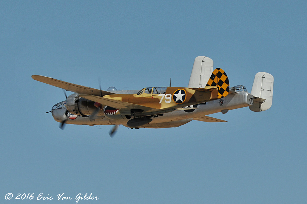P-40 Warhawk and B-25 Mitchell